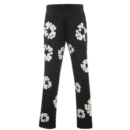 Black SAINT Mxxxxxx x DENIM TEARS Cotton Wreath Slacks