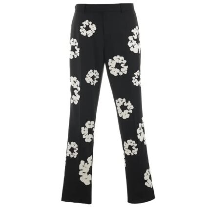 Black SAINT Mxxxxxx x DENIM TEARS Cotton Wreath Slacks