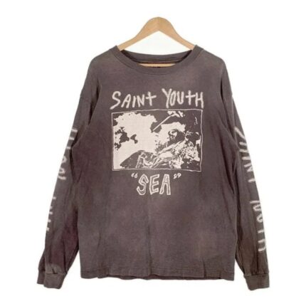 Black SAINT Mxxxxxx × Wind and Sea SATIN Youth Long Sleeve Tee