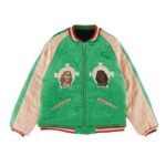 Green/Black Saint Mxxxxxx x Denim Tears Reversible Yokosuka Jacket