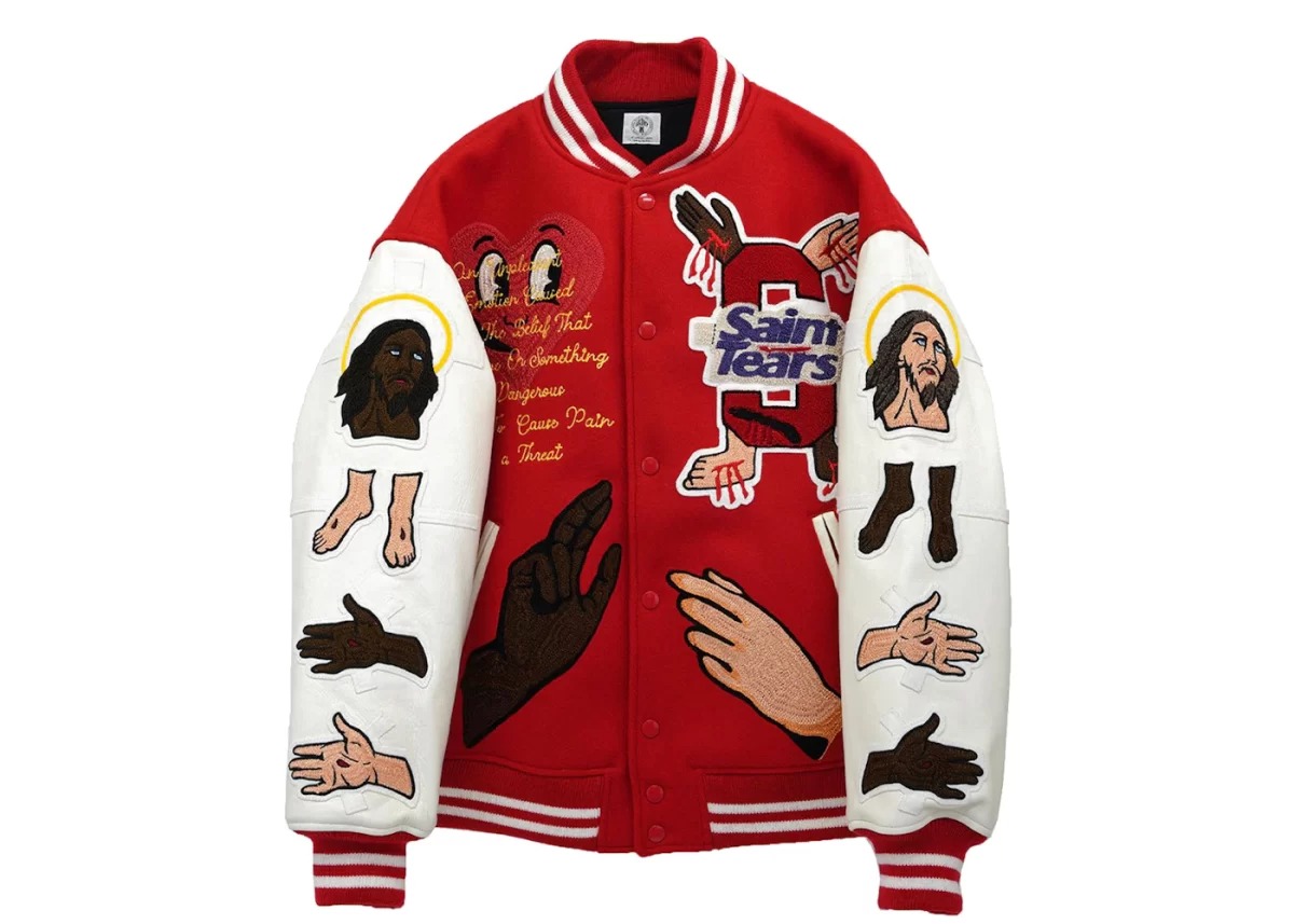 Red Saint Mxxxxxx x Denim Tears Stadium Jacket Red Saint Mxxxxxx x Denim Tears Stadium Jacket