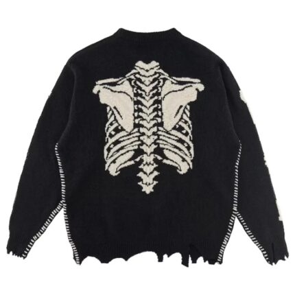 Vintage Black Saint Mxxxxxx x VLONE Bone Knit Sweater