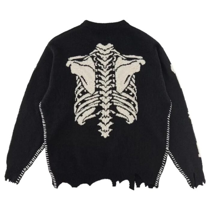 Vintage Black Saint Mxxxxxx x VLONE Bone Knit Sweater