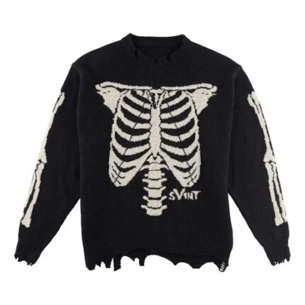 Vintage Black Saint Mxxxxxx x VLONE Bone Knit Sweater